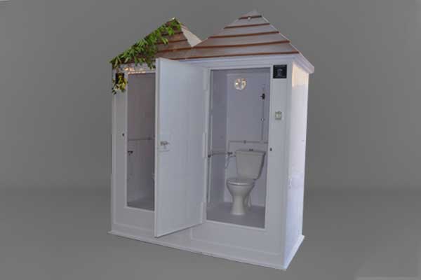 twin grp/frp/fiber portable toilet